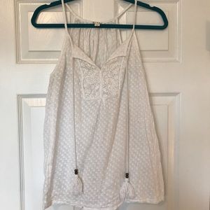 White Tassel Tank